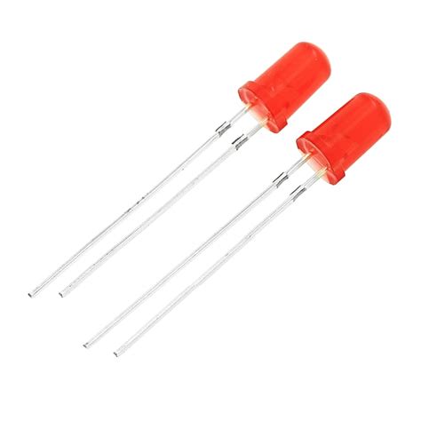 50pcs Led 5mm Red Led Light Emitting Diode Red Turn Red Diodes In