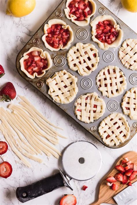 The Worlds Cutest Little Mini Strawberry Pies In A Muffin Tin Recipe