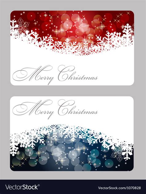 Elegant Christmas Card Template Royalty Free Vector Image