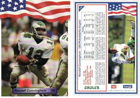 Check spelling or type a new query. 1992 Randall Cunningham, 2 All World Cards, Eagles, Itm#F1414