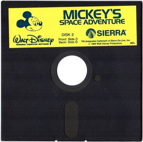 Mickeys Space Adventure Cover Or Packaging Material Mobygames