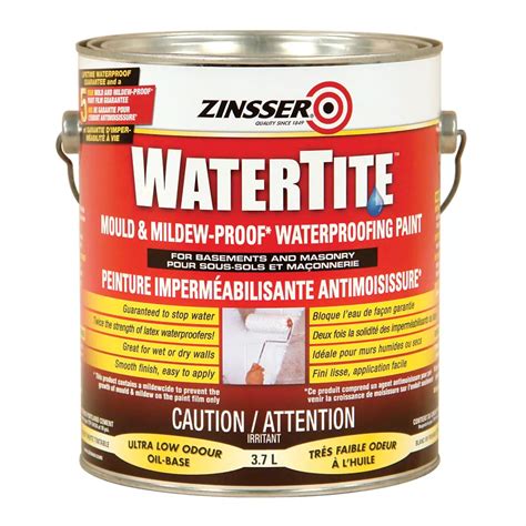 Zinsser Watertite Mould And Mildew Proof Waterproofing Paint 37l The