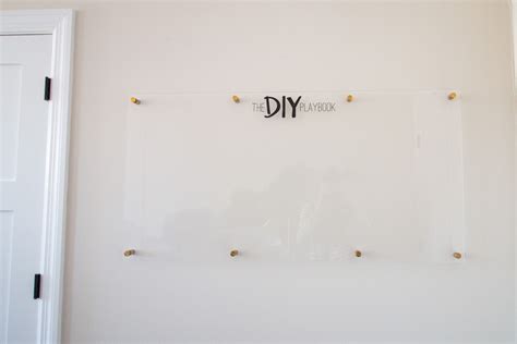 How To Make A Diy Acrylic Dry Erase Board The Diy Playbook Diy Dry