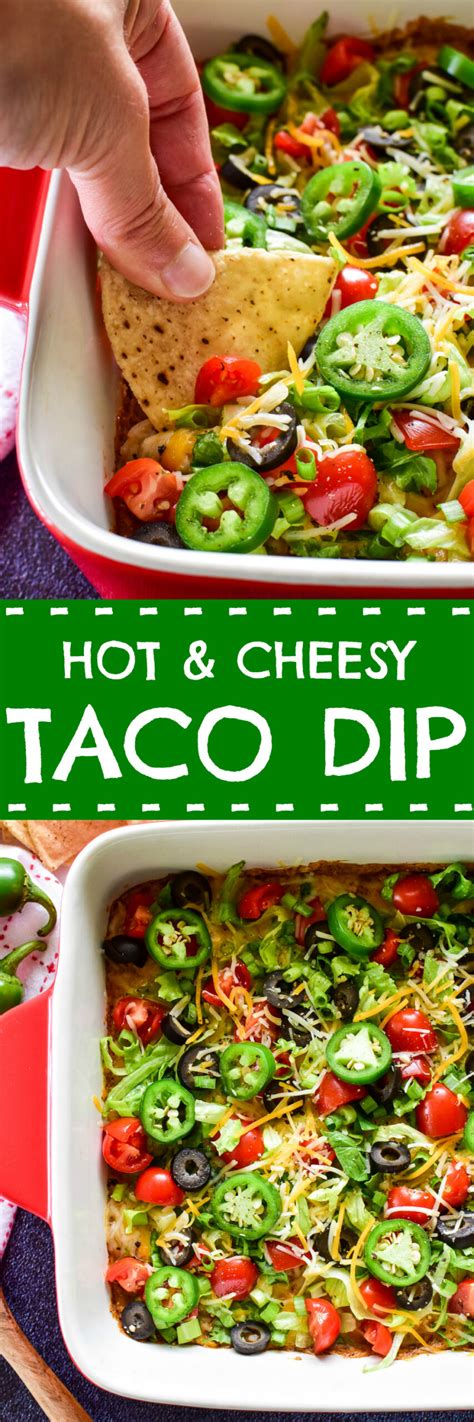 Cheesy Baked Taco Dip Recipe Delicious Appetizer Recipes Best