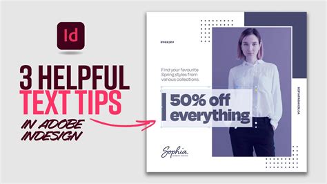 Learn These 3 Helpful Text Tips In Adobe Indesign Infographie