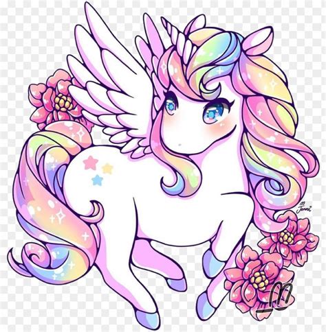 ユニコーン 虹 Rainbowunicorn Cute Drawings Kawaii Png画像は透明の背景pngフpng