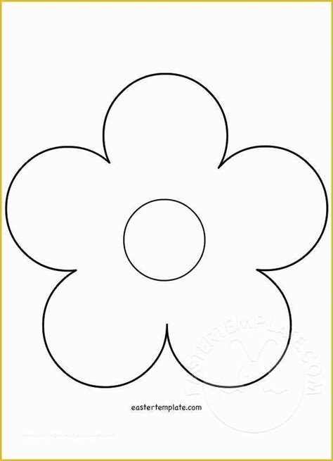 Free printable flowers craft template to color. 5 Petal Flower Template Free Printable Of 29 Of Small 5 Petal Flower Template ...
