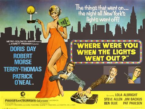 Where Were You When The Lights Went Out 1968 British Movie Poster