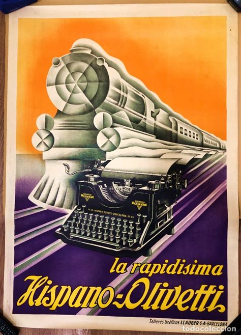 Cartel Publicidad La Rapidisima Hispano Olive Comprar Carteles