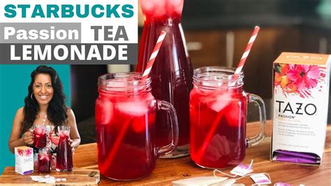 How To Make Starbucks Passion Tea Lemonade Easy Delicious Recipe Youtube