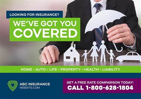 Insurance Postcardsinsurance Direct Mail For Insurance Broker Advertising