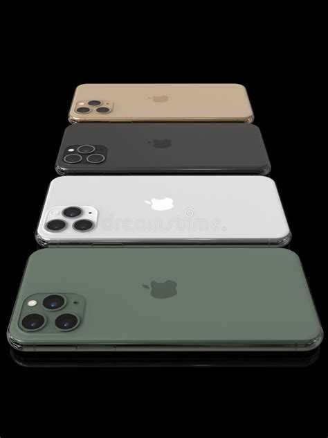 Apple Iphone 11 Pro Alle Kleuren Vergeleken In Een Rij Redactionele
