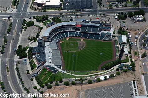 Aerial Photograph Of Rio Grande Credit Union Field At Isotopes Park