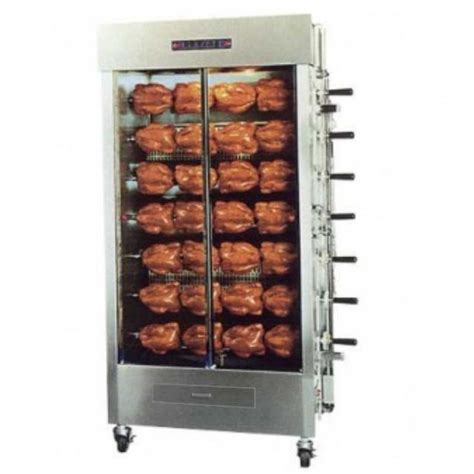 Attias 3bk 7spg 35 Chicken Commercial Rotisserie Oven Machine Gas Rotisserie Oven Rotisserie