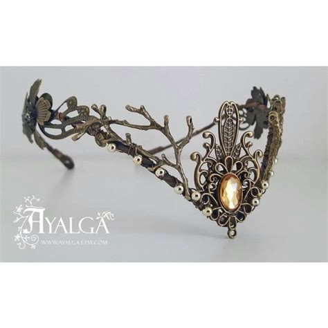 Woodland Elf Tiara Elven Headpiece Fairy Crown 47 Liked On Polyvore