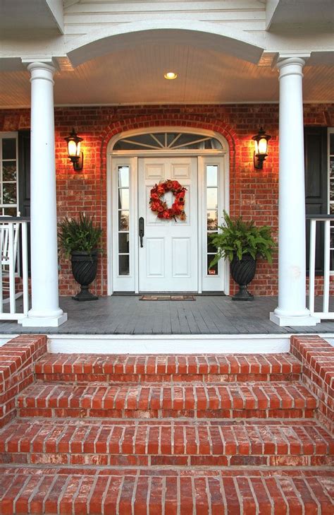 20 Red Brick House Front Porch Ideas