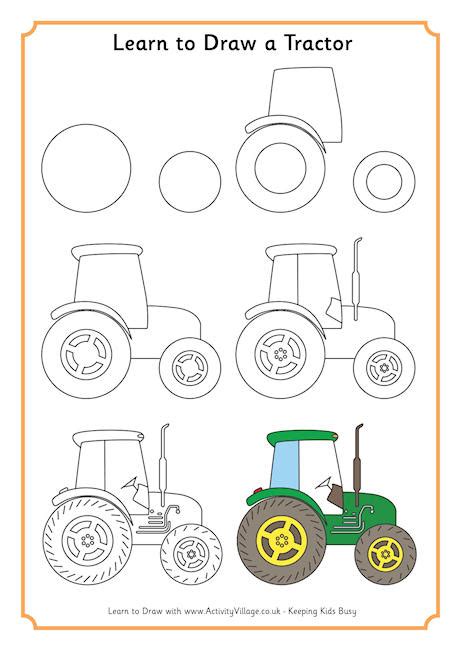 Draw And Label The Parts Of A Tractor