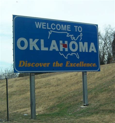 Oklahoma Welcome Sign A Photo On Flickriver
