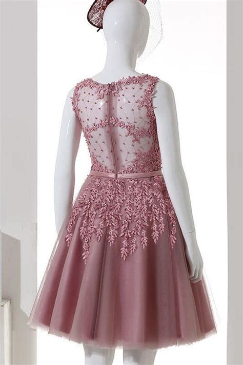 Blush Pink Appliques A Line Short Party Dress In 2022 Tulle