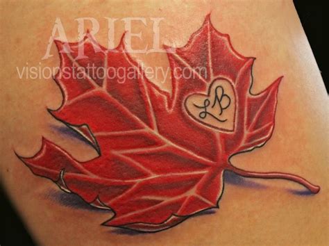 Maple Leaf Tattoo Image By Kasi Barnette On Tattoos Maple Leaf