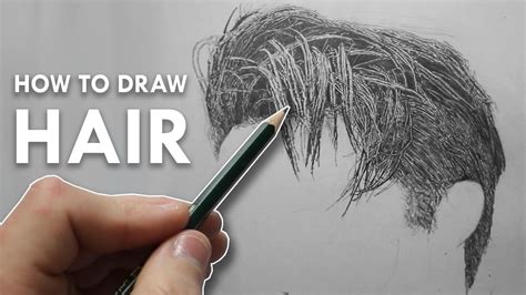 How To Draw Hair In Pencil Narrated Tutorial Example 1 Youtube
