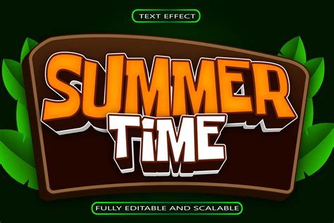 Summer Time Editable Text Effect Graphic By Maulida Graphics · Creative