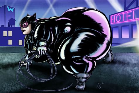 Fat Catwoman Comic Art And Science Nerd