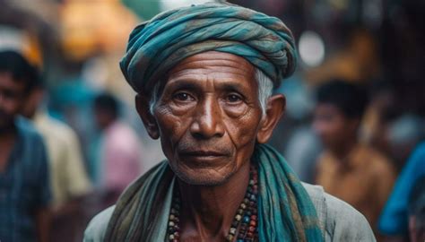 Indian Culture One Man Smiling Looking At Camera Generated By Ai