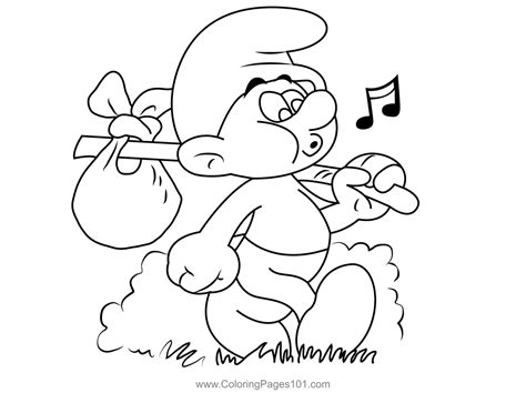 Smurf Coloring Page For Kids Free The Smurfs Printable Coloring Pages