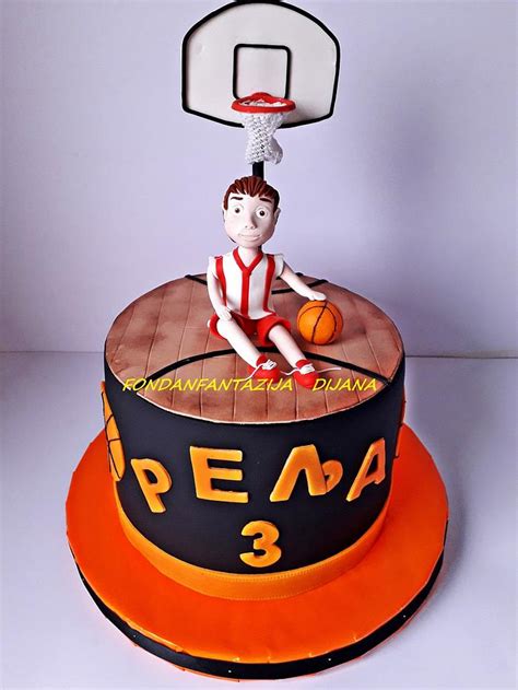 Basketball Cake Decorated Cake By Fondantfantasy Cakesdecor
