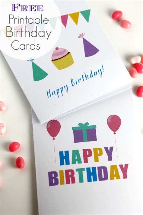Free Printable Blank Birthday Cards Catch My Party Printable Happy