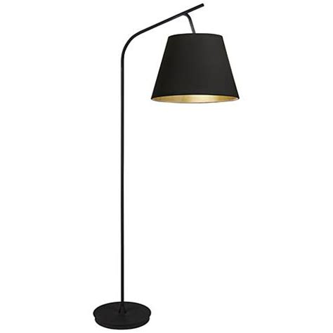 Check spelling or type a new query. Walker Black with Black and Gold Shade Arc Floor Lamp ...
