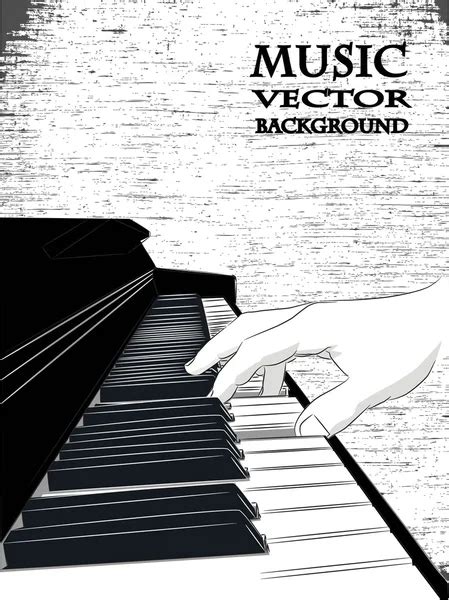 Piano Play Vector — Stock Vector © Sketchmaster 13980213