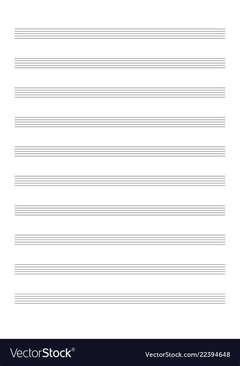 There are three different sheet. Blank sheet music sheet for the notation Vector Image
