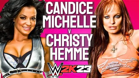 💥 candice michelle v christy hemme submission match 💥 youtube