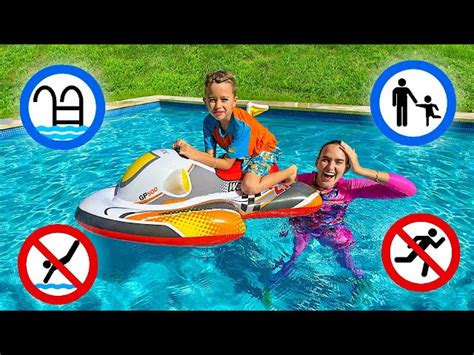 Vlad And Niki Show The Safety Rules In The Pool Videos For Kids