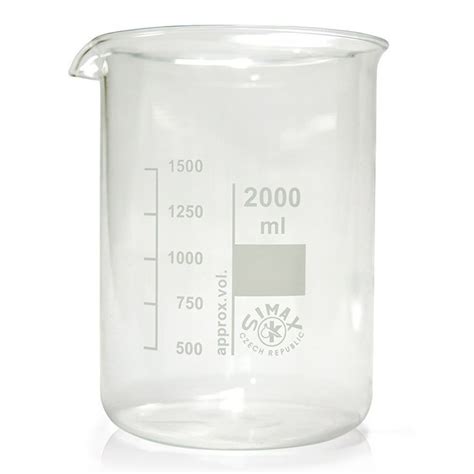 Borosilicate Laboratory Glass Beakers Low Form Sizes 5ml To 5000ml