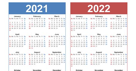 Blank Calendar 2021 2022 Printable March