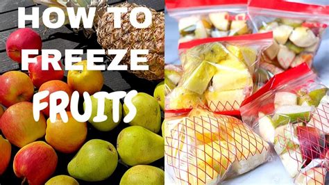How To Freeze Fruits Youtube
