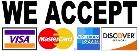 Both companies have similar products. We Accept Visa Mastercard American Express Discover Card Sign - Signs by SalaGraphics