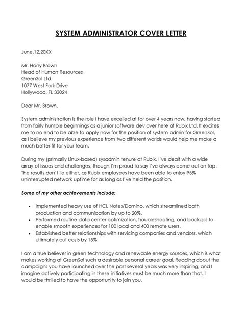 20 Best It Information Technology Cover Letter Examples