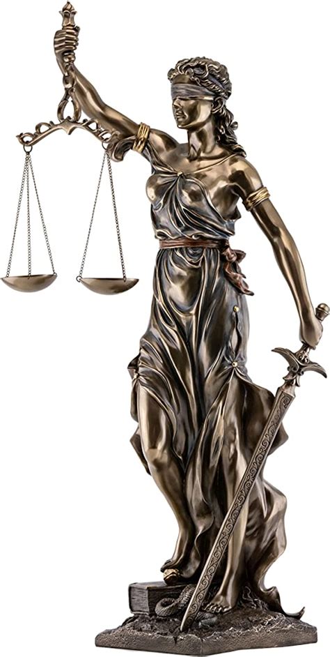 Top Collection Large Blindfolded Lady Justice Statue