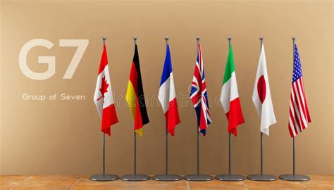 G7 Summit Flags Of Members Of G7 Group Of Seven And List Of Countries