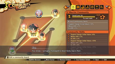 Kakarot's community boards are easy to overlook, but they provide powerful bonuses that will be useful when dlc 2 releases. Dragon Ball Z: Kakarot screenshots show more Buu Saga ...