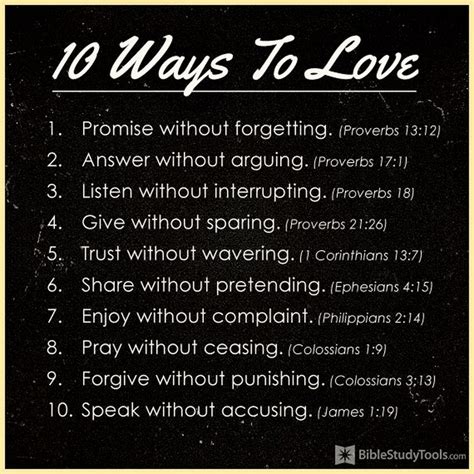 10 Ways To Love