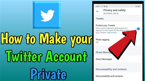 How To Make Your Twitter Account Private Youtube