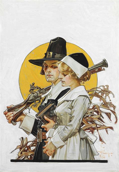 Jc Leyendecker Giving Thanks The Womans Magazine Of St Louis