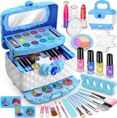 Mozok Kids Makeup Kit For Girl Frozen Theme Real Play Make