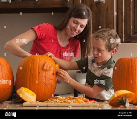 Pumpkin Carving Hi Res Stock Photography And Images Alamy