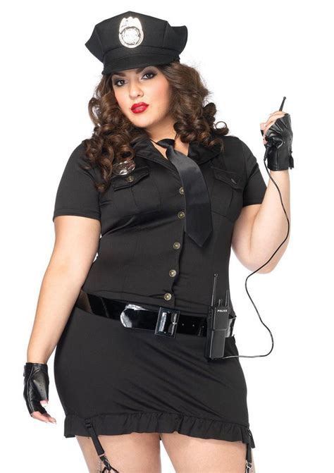 Cop Dirty Womens Sexy Police Officer Curvy Size Costume Disguises